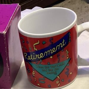 New in box Retirement Celebration Mug